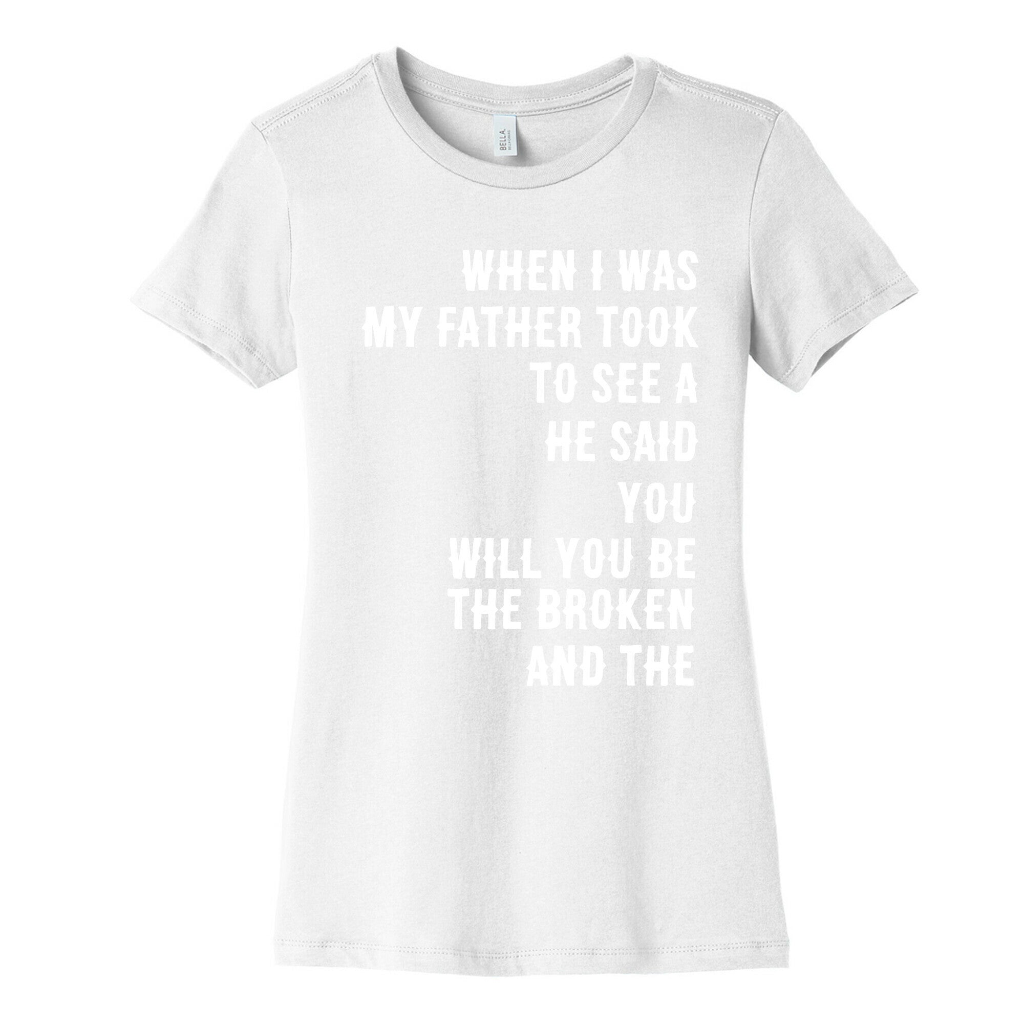 When I Was a Young Boy (1 of 2 pair) Women's Cotton Tee